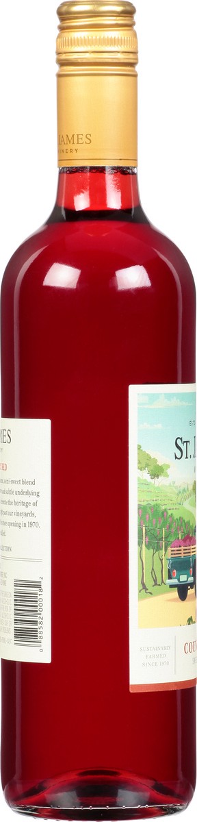 slide 10 of 12, St. James Winery Winery Country Red Sweet Wine, 750 ml