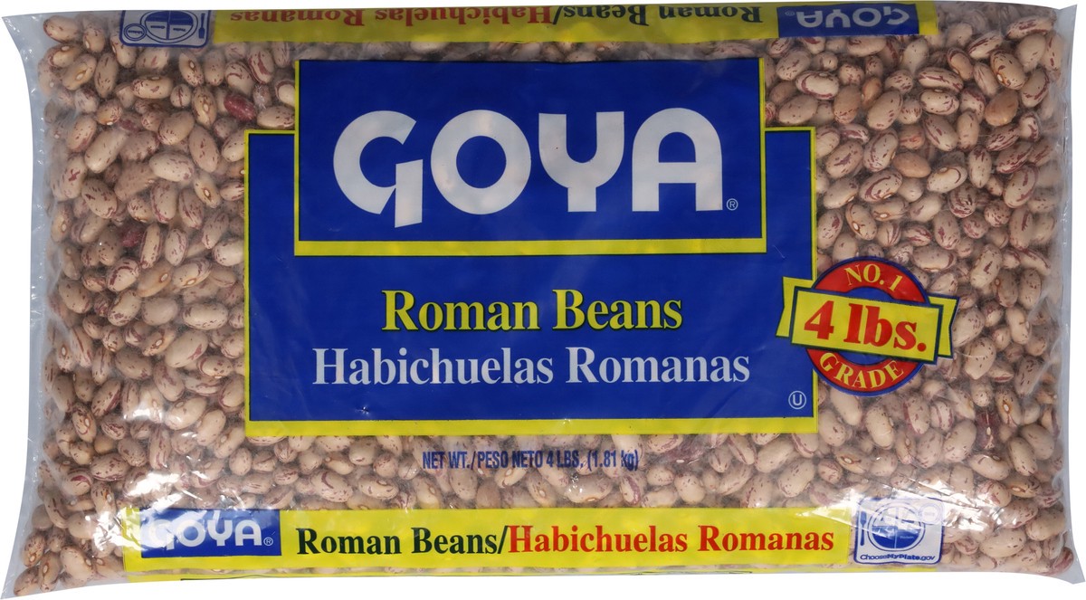 slide 4 of 9, Goya Roman Beans 4 lb, 4 lb