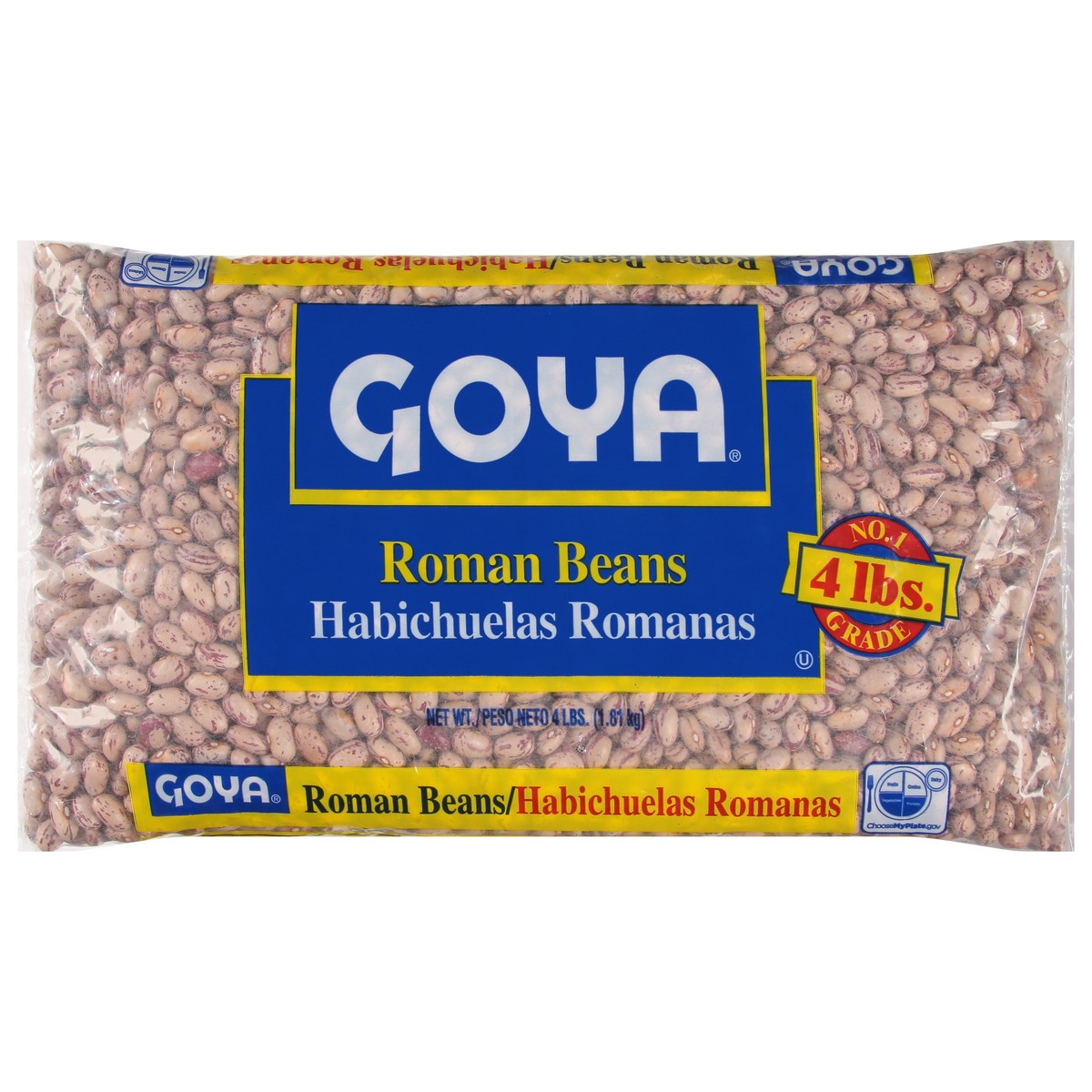 slide 1 of 9, Goya Roman Beans 4 lb, 4 lb