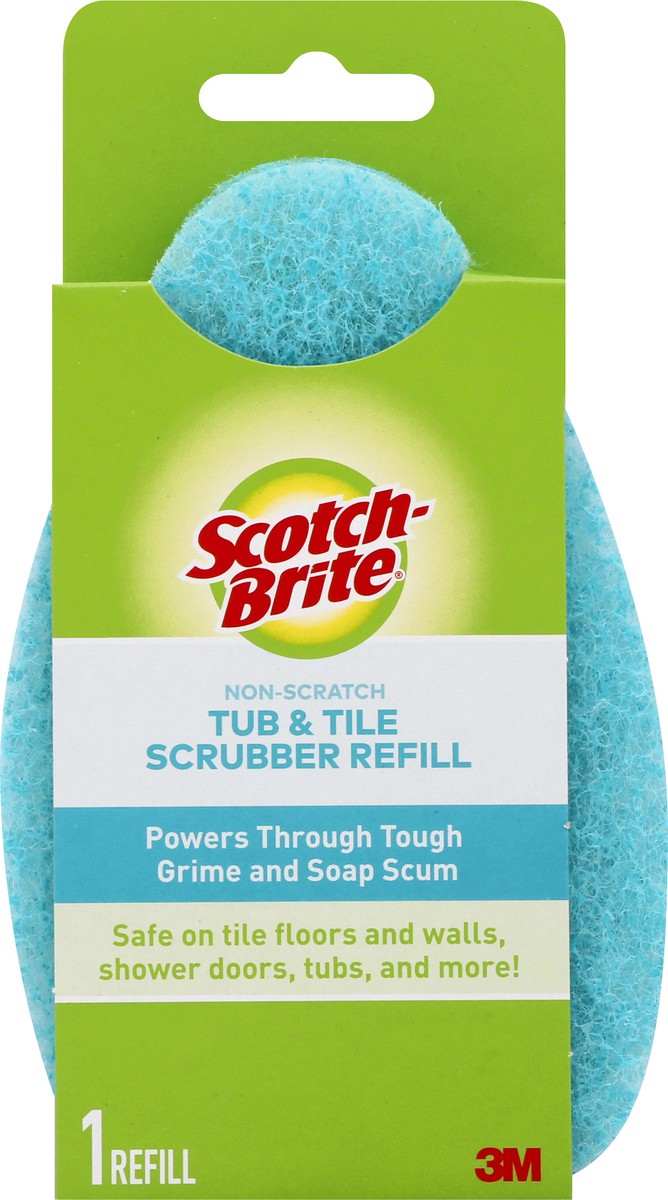 slide 2 of 9, Scotch-Brite Non-Scratch Tub & Tile Scrubber Refill 1 ea, 1 ct