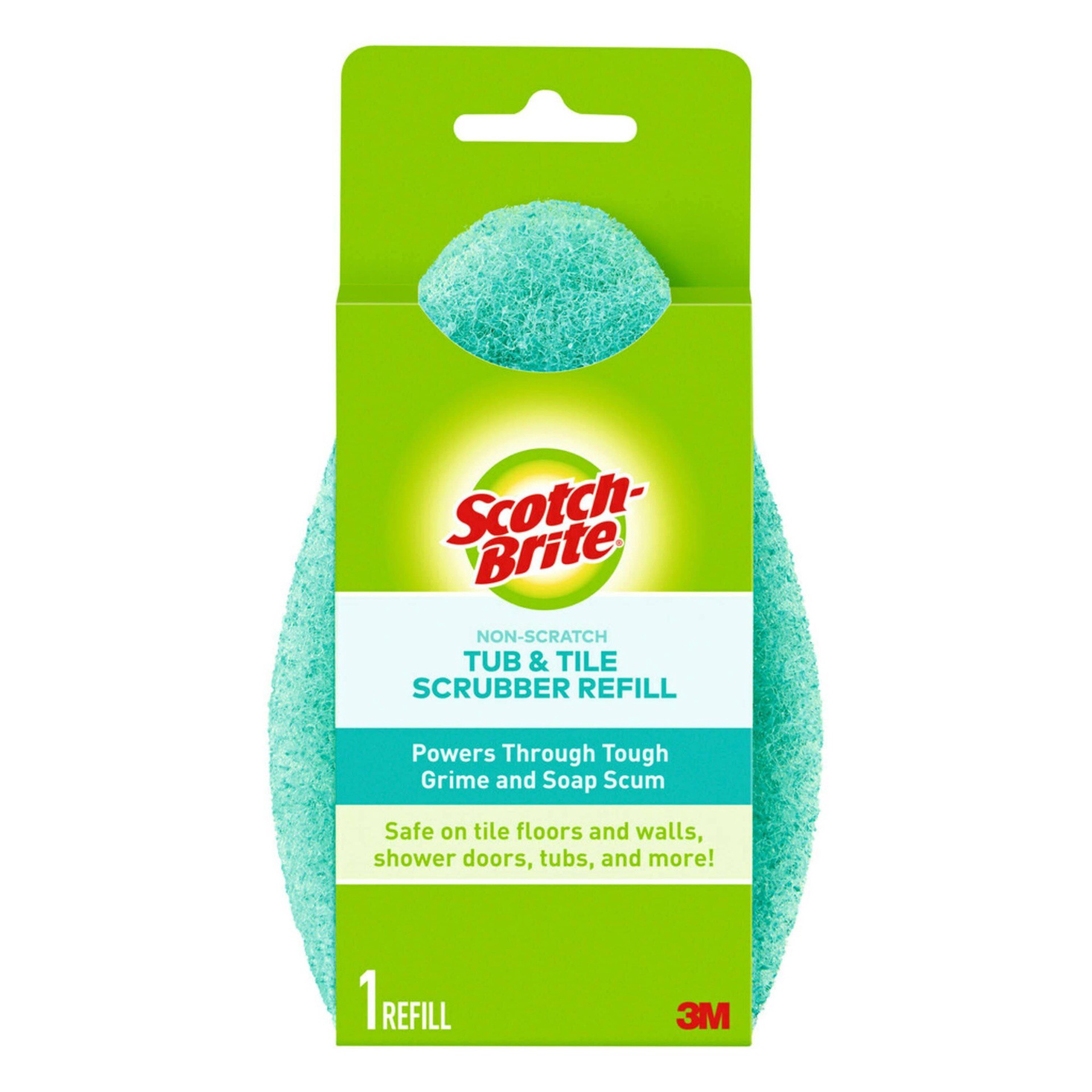 slide 1 of 9, Scotch-Brite Non-Scratch Tub & Tile Scrubber Refill 1 ea, 1 ct