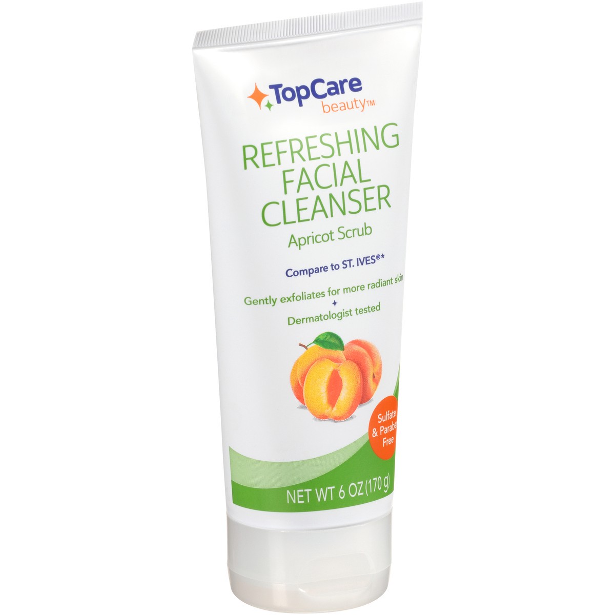 slide 6 of 9, TopCare Refreshing Facial Cleanser Apricot Scrub, 6 oz