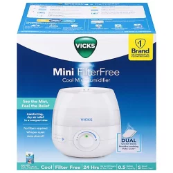 Vicks Half Gallon Ultrasonic Refresh Mini Cool Mist Humidifier - Each