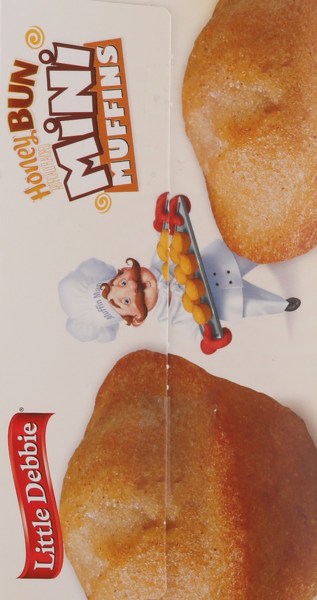 slide 8 of 11, Little Debbie Snack Cakes, Little Debbie Family Pack Mini Muffins (honey bun), 5 ct