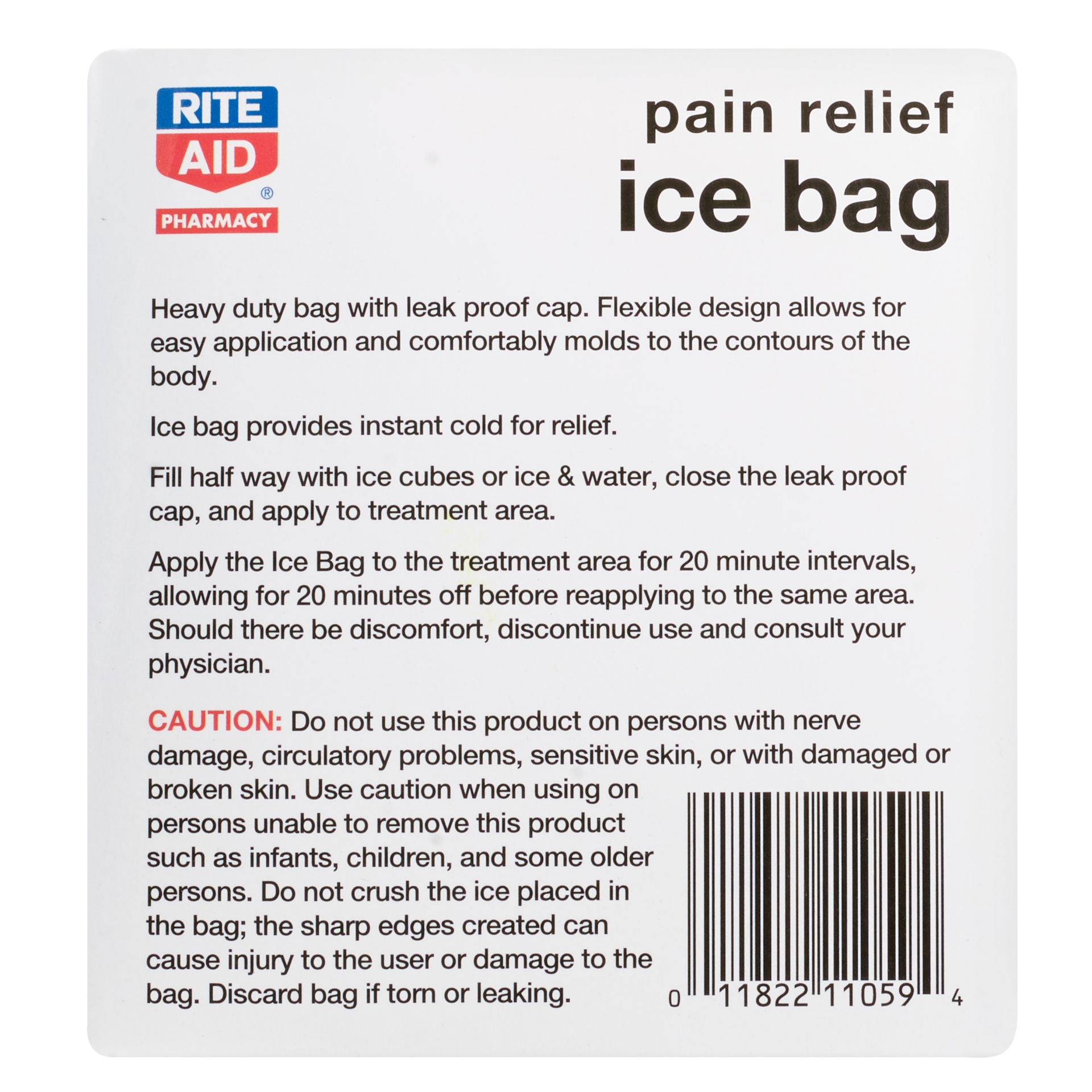 slide 4 of 4, Rite Aid Ice Bag, Small, 2 qt, 1 ct