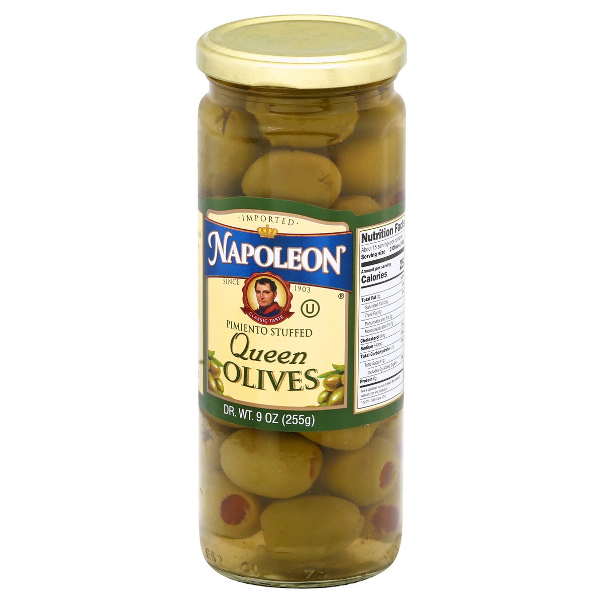 slide 6 of 9, Napoleon Queen Pimiento Stuffed Olives 9 oz, 