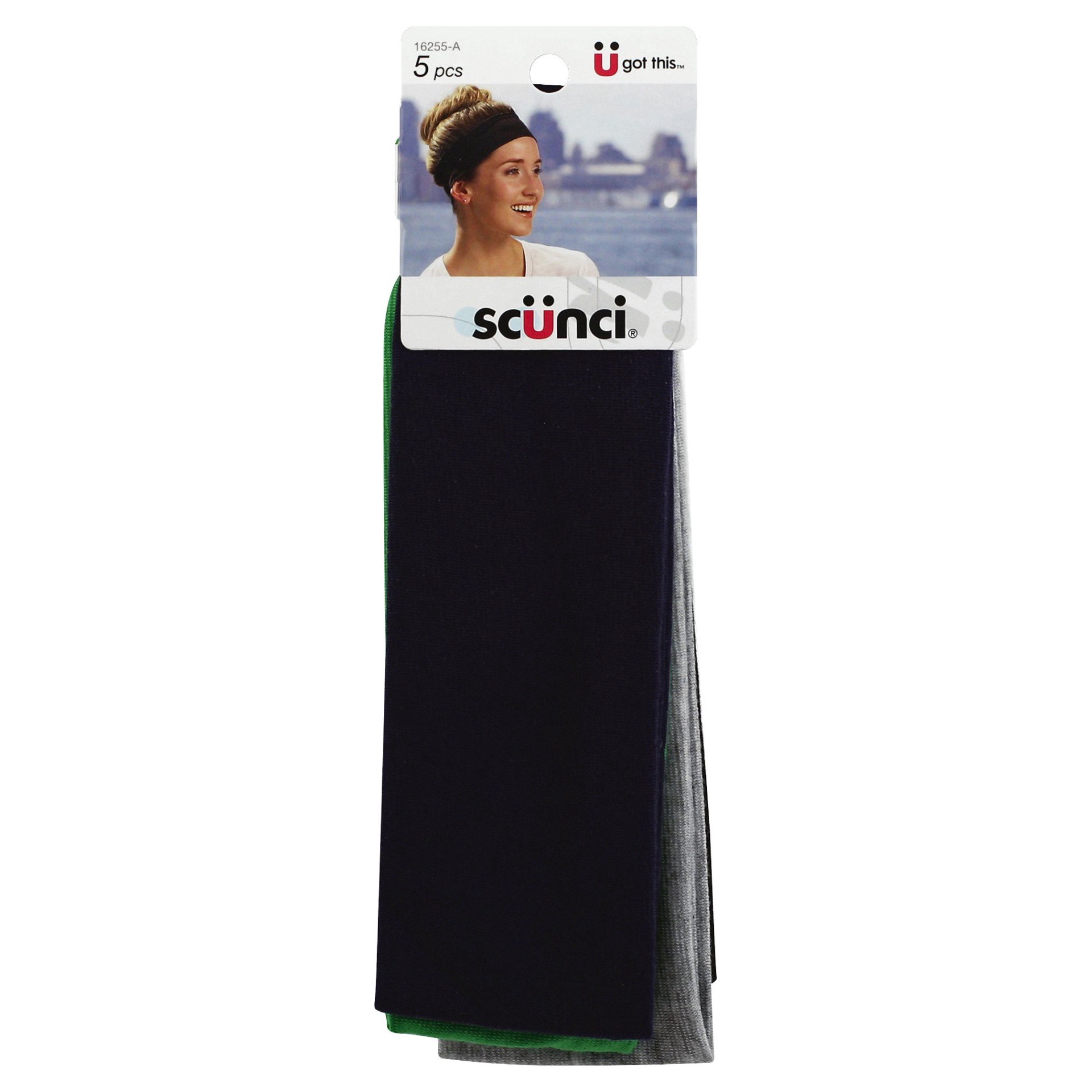 slide 1 of 1, scünci Assorted Colors Hairband, 5 ct