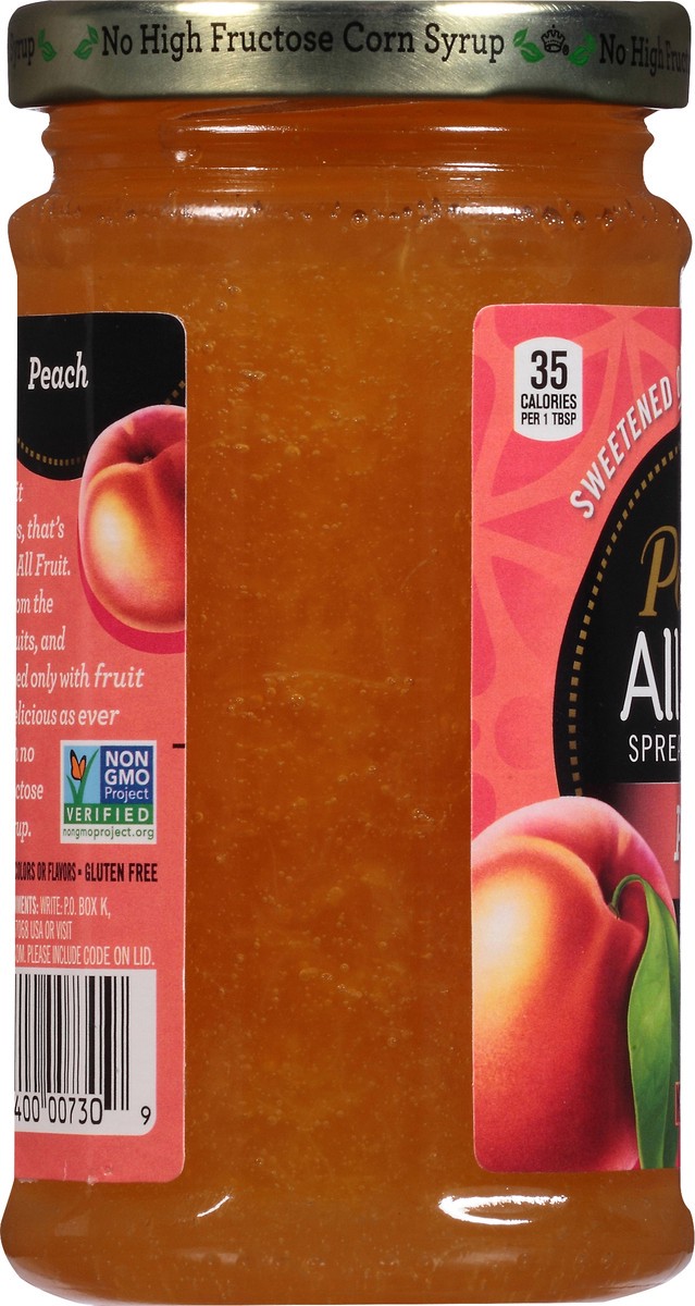 slide 3 of 7, Polaner All Fruit Gluten Free Peach Spreadable Fruit, Peach Fruit Spread, 10 OZ, 10 oz