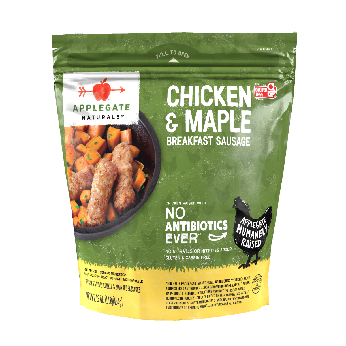 slide 1 of 5, Applegate Naturals Chicken & Maple Breakfast Sausage 16oz, 16 oz