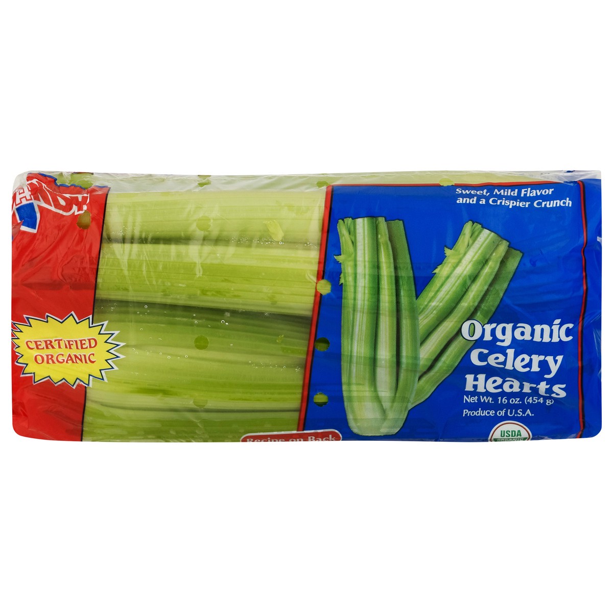 slide 1 of 9, Dandy Organic Celery Hearts, 16 oz