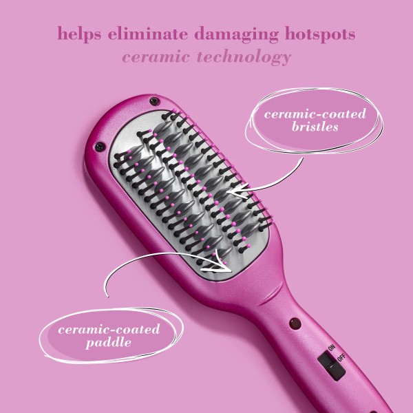 slide 4 of 5, Conair Mini Pro Ceramic Smoothing Brush, 1 ct