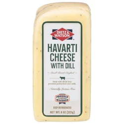 Dietz & Watson Havarti Cheese with Dill 8 oz
