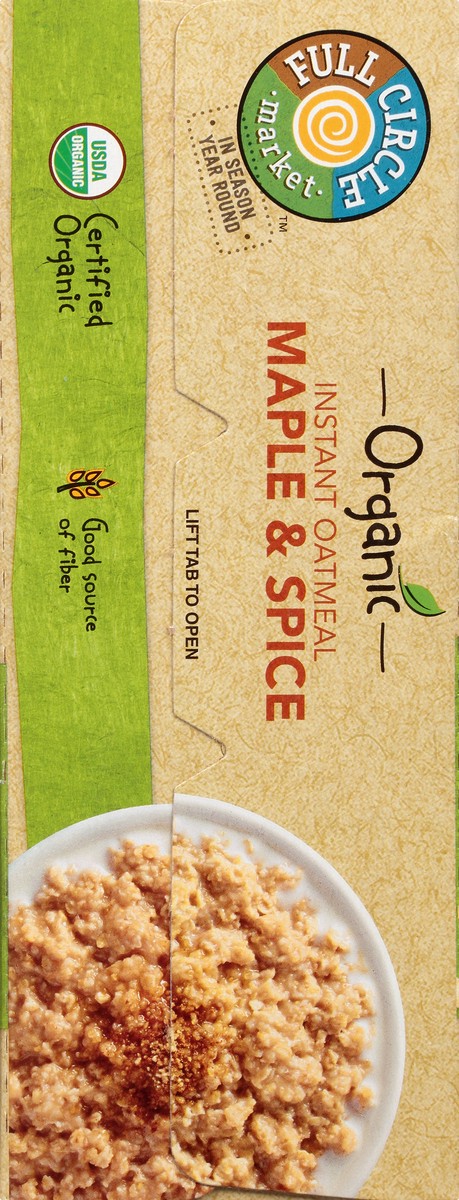 slide 7 of 14, Full Circle Market Organic Maple & Spice Instant Oatmeal 8 ea, 8 ct