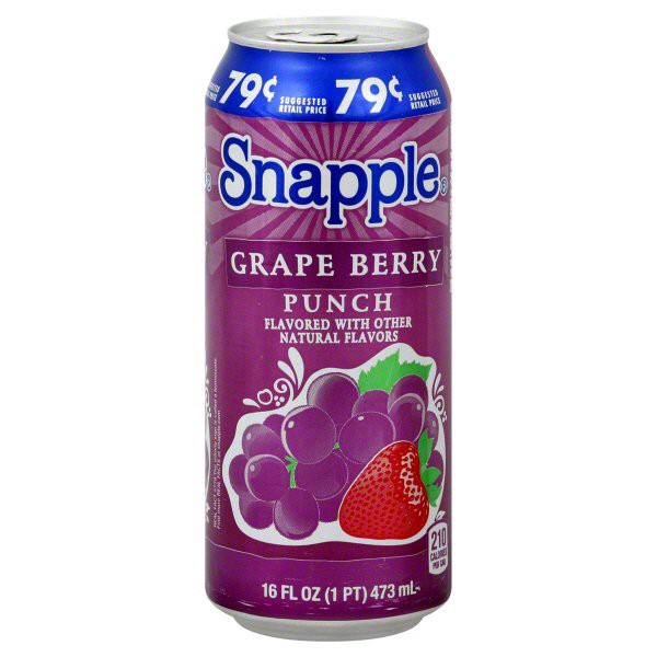 slide 1 of 4, Snapple Grape Berry Punch Tea - 16 fl oz, 16 fl oz