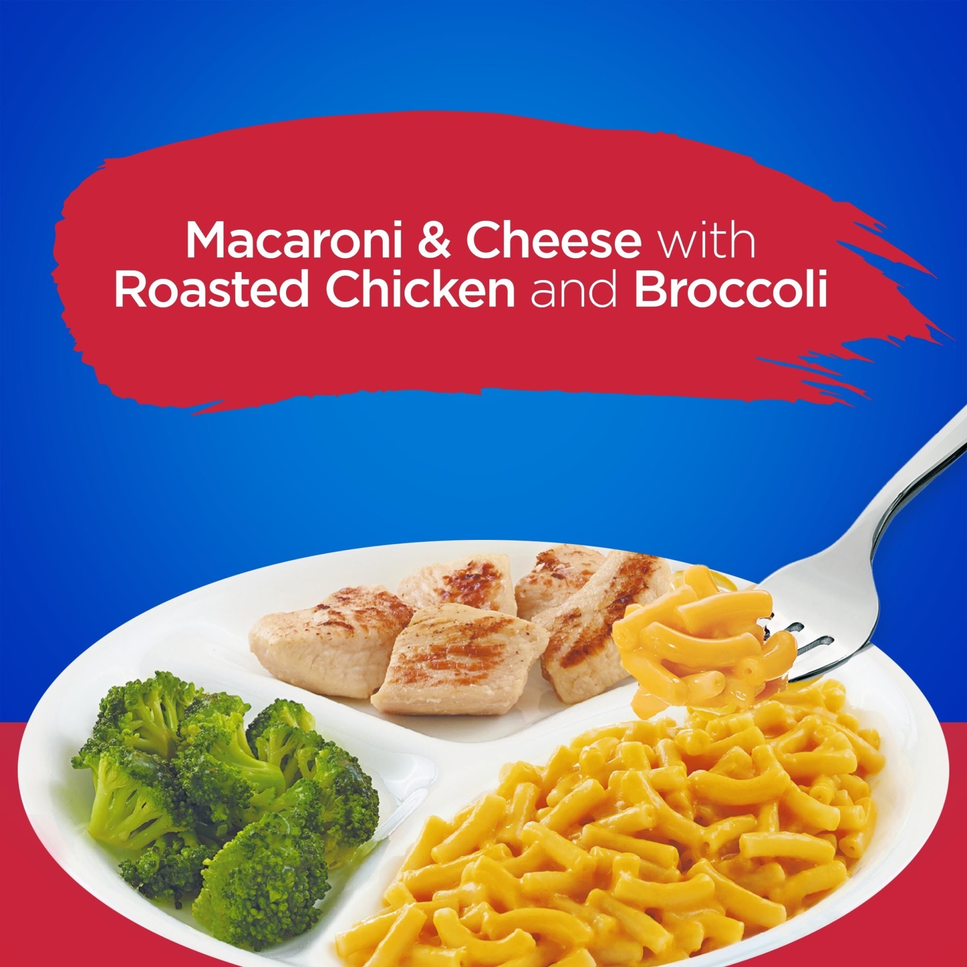 Kraft Macaroni & Cheese Frozen Dinner with Roasted Chicken Topped with