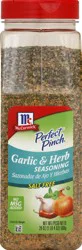 McCormick PERFECT PINCH Garlic & Herb Salt-Free Seasoning, 20.0 oz