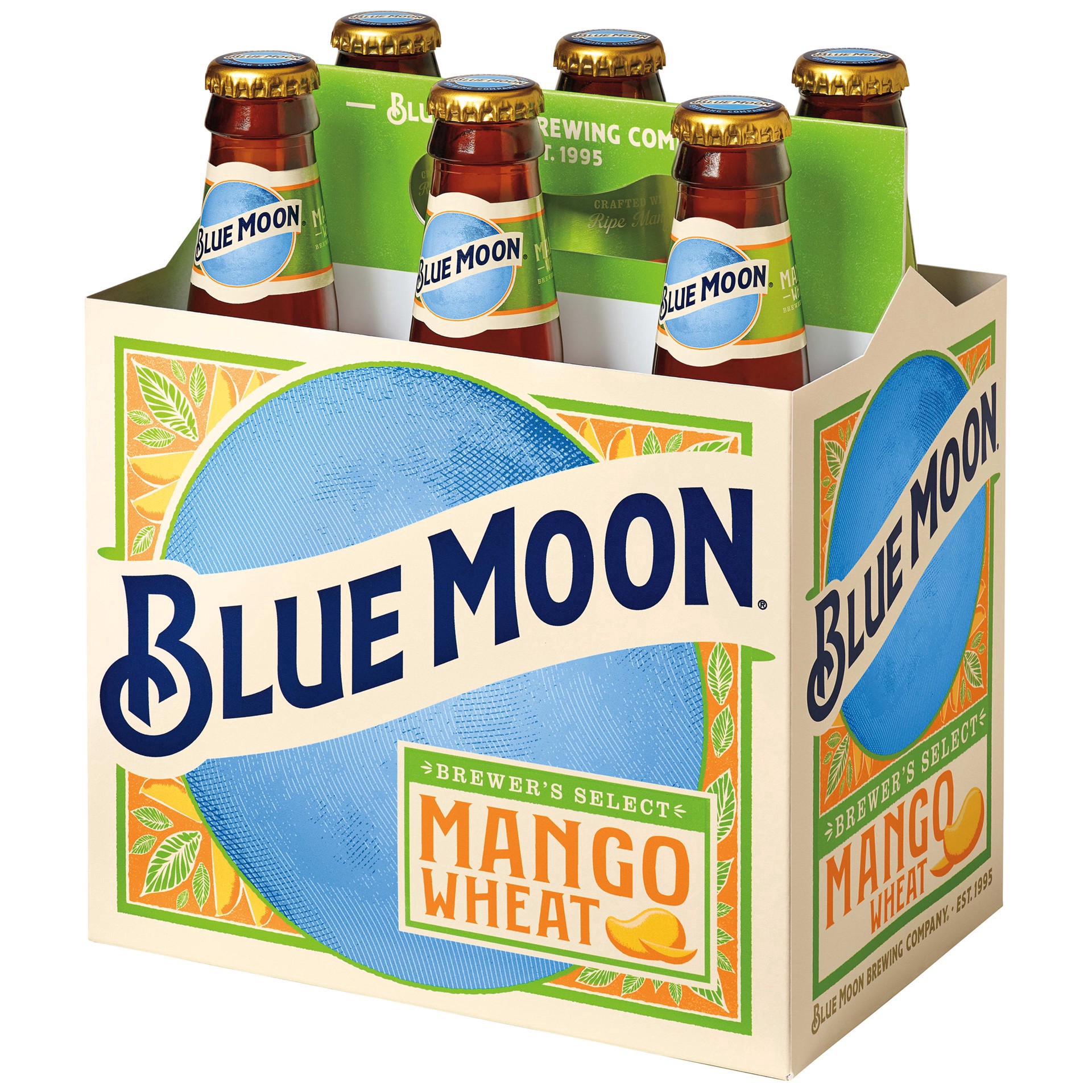 slide 2 of 3, Blue Moon Mango Wheat, 6 ct; 12 oz