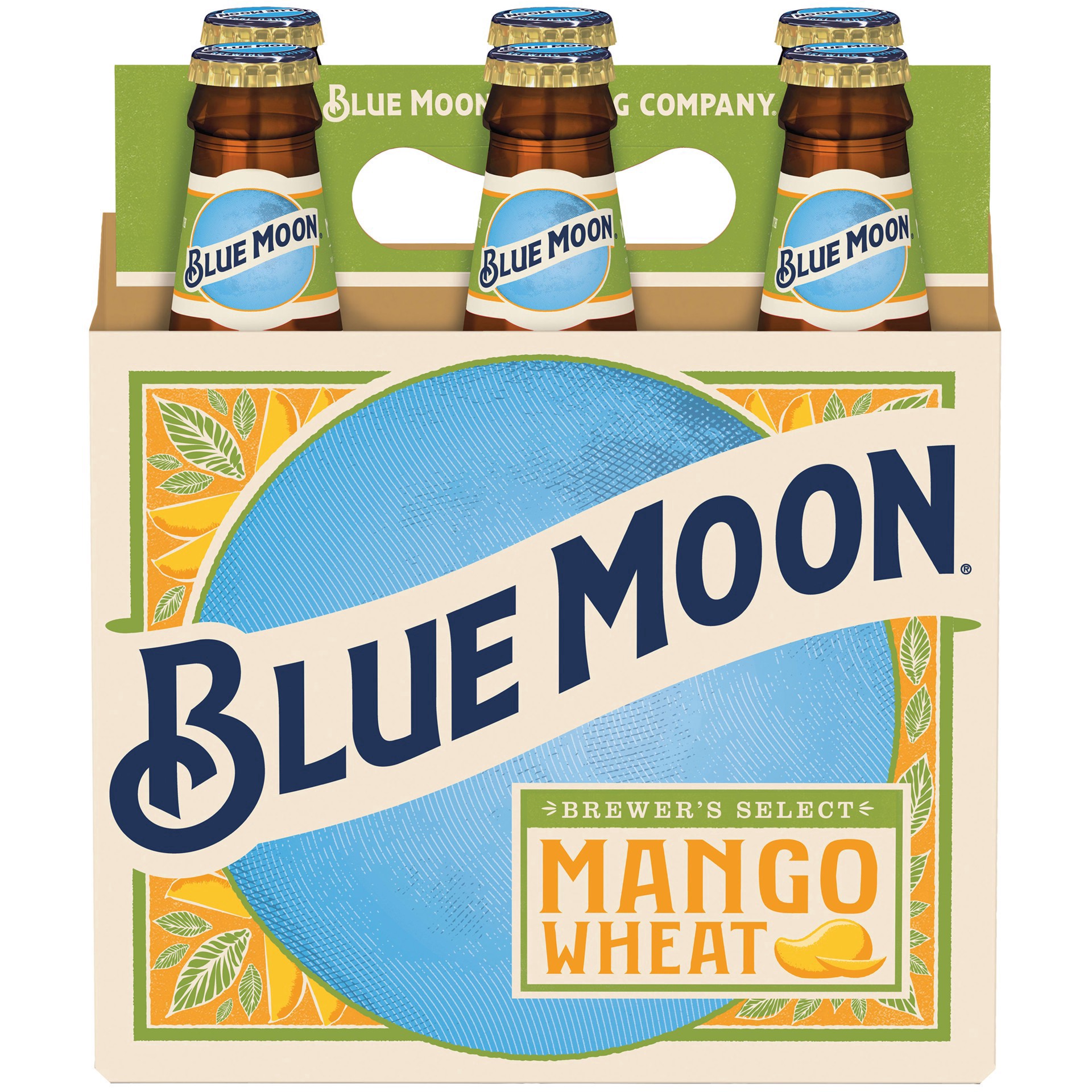 slide 3 of 3, Blue Moon Mango Wheat, 6 ct; 12 oz