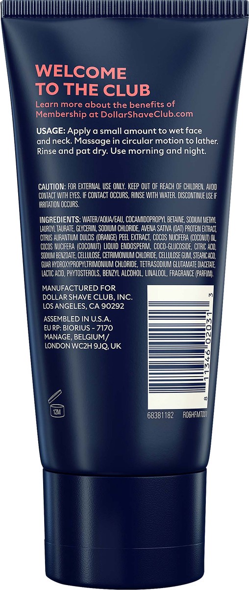 slide 2 of 3, Dollar Shave Club Hydrating Face Wash, 5 oz