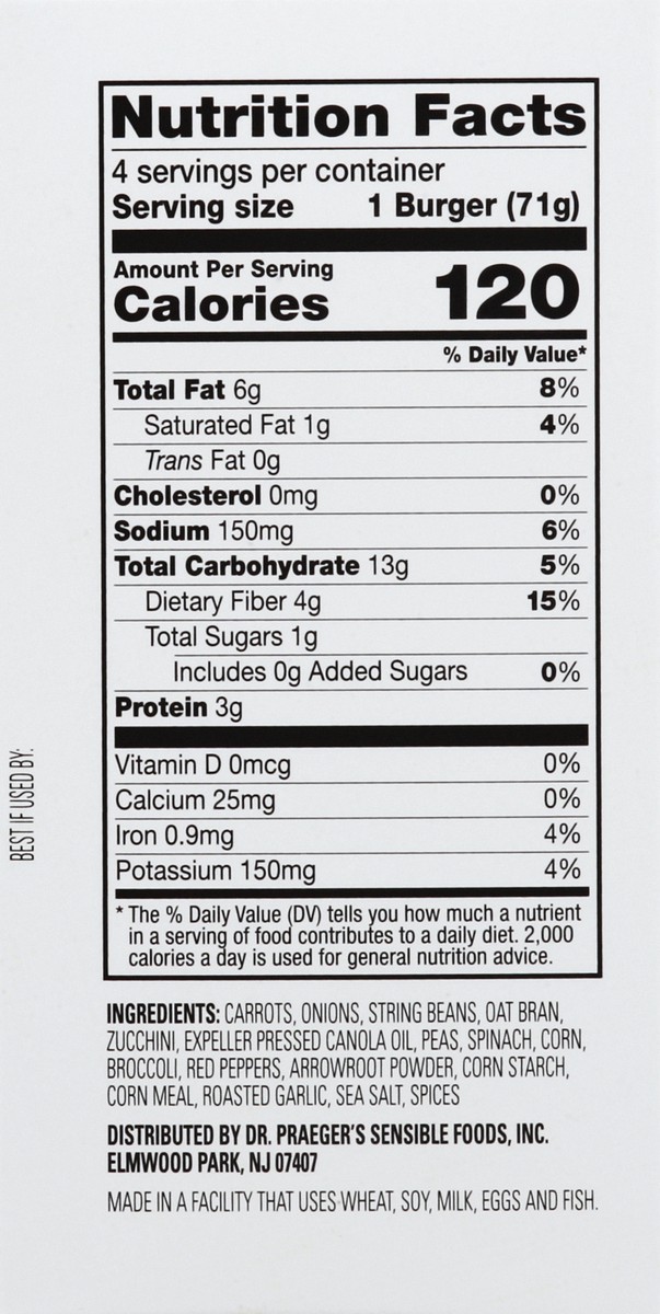 slide 4 of 11, Dr. Praeger's Gluten Free California Veggie Burgers 4 ea, 4 ct; 2.5 oz