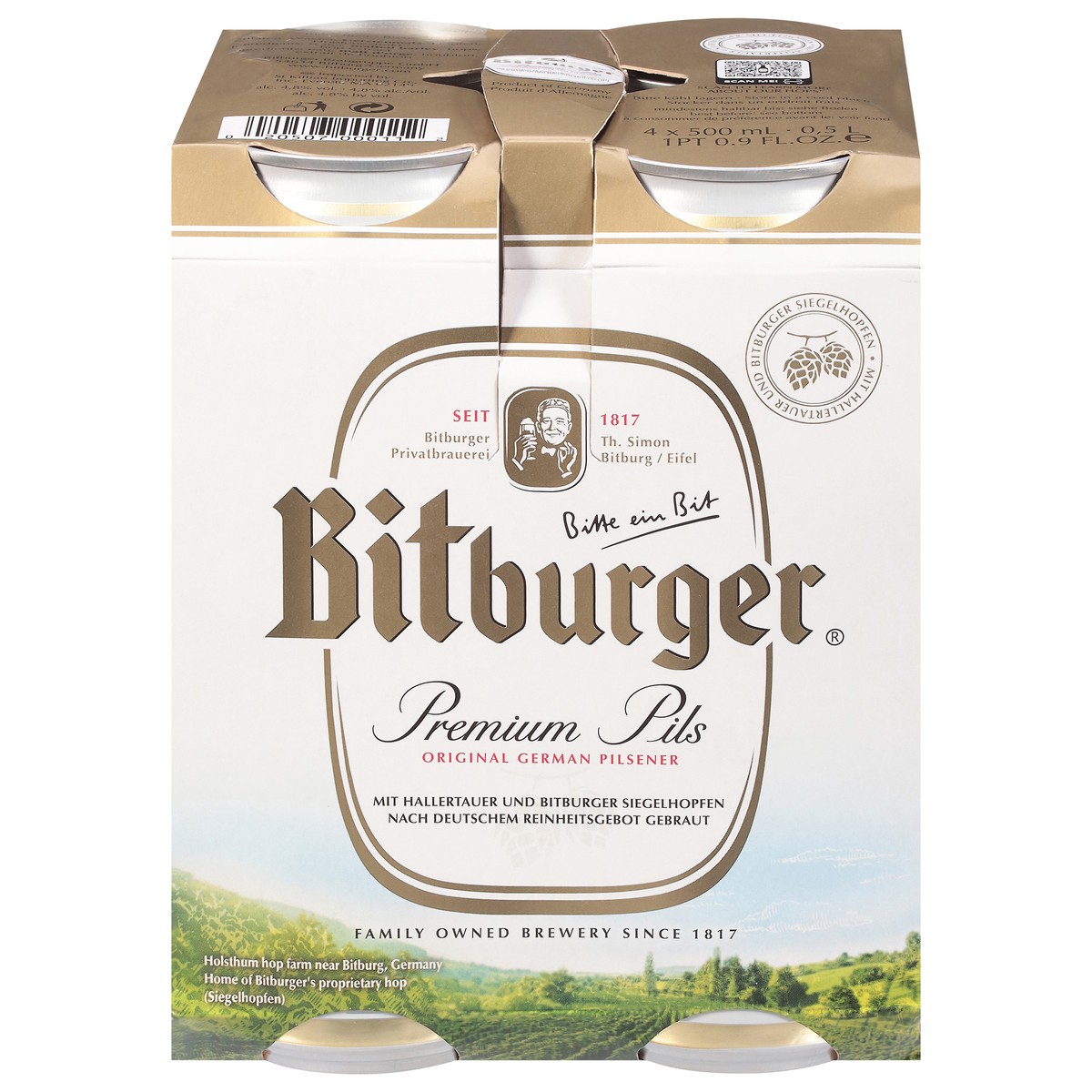 slide 13 of 13, Bitburger Premium Pils Beer 4 - 16.9 fl oz Cans, 4 ct; 16 oz