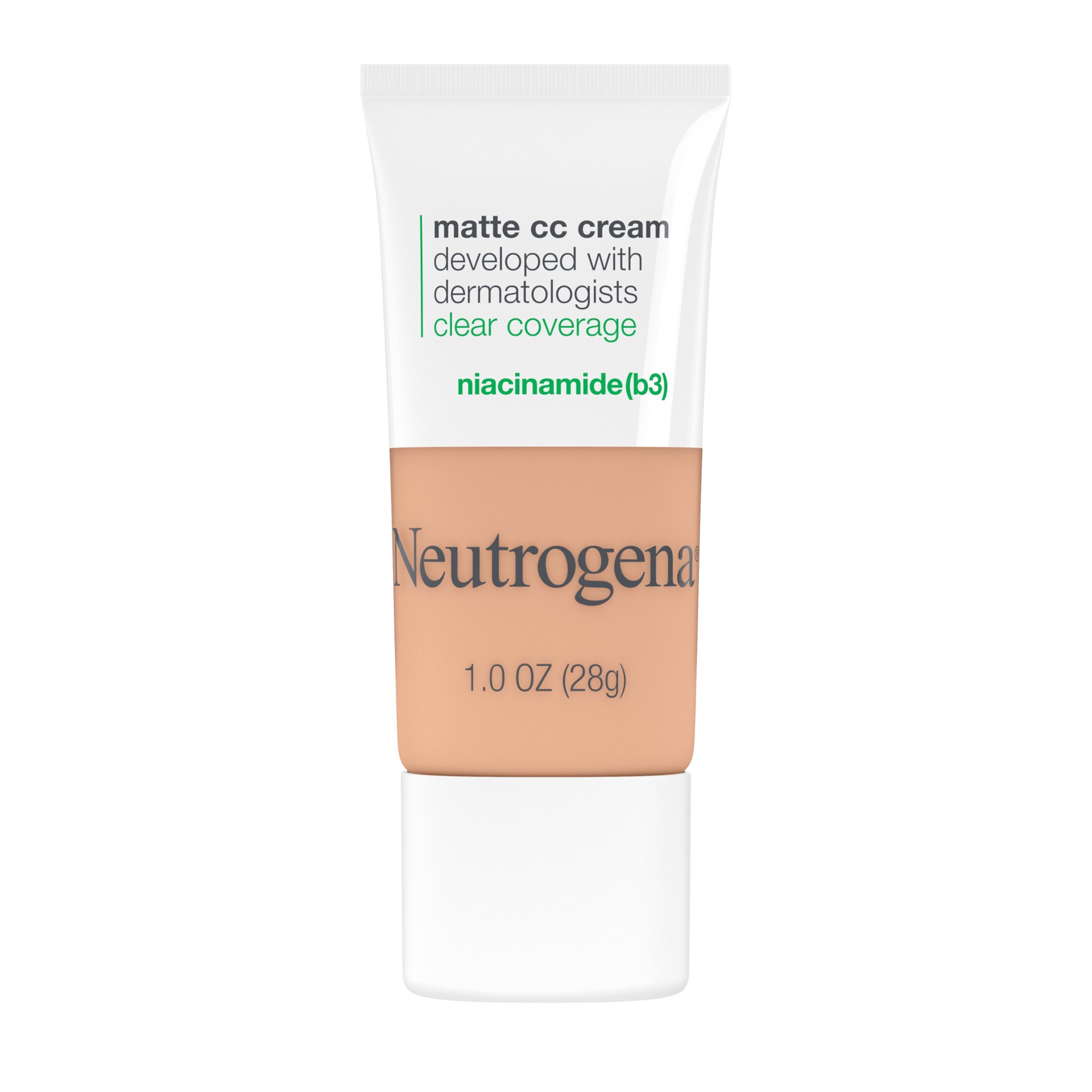 slide 1 of 7, Neutrogena Clear Coverage Flawless Matte Color Correcting Cream, Full-Coverage - 4.0 Sand, 1 oz