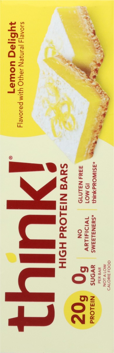 slide 11 of 12, think! Lemon Delight High Protein Bars 10 - 2.1 oz Bars, 10 ct; 2.1 oz