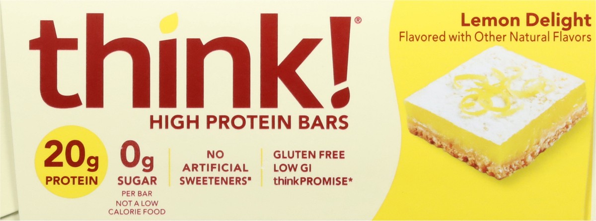 slide 3 of 12, think! Lemon Delight High Protein Bars 10 - 2.1 oz Bars, 10 ct; 2.1 oz