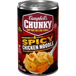 Campbell's Chunky Spicy Chicken Noodle Soup, 18.6 oz Can