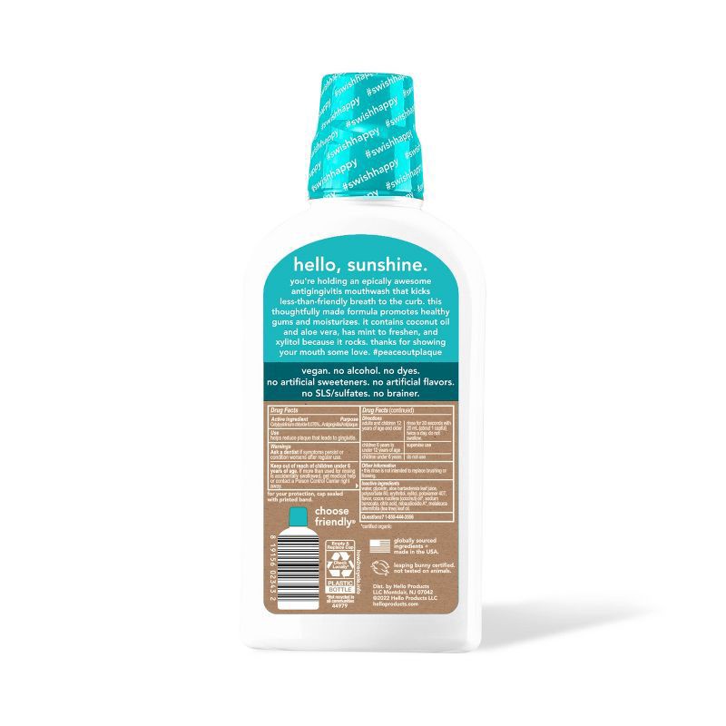 slide 2 of 9, Hello Naturally Healthy Antigingivitis Mouthwash, 16 oz