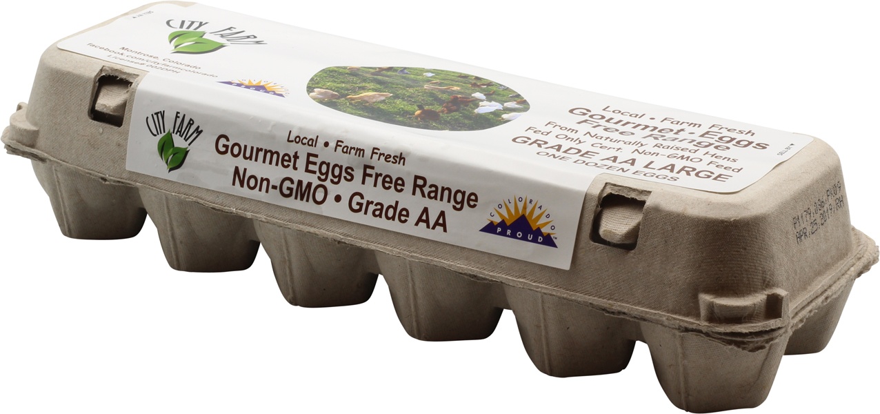 slide 1 of 1, City Farm Free Range Pasture Eggs, 12 ct