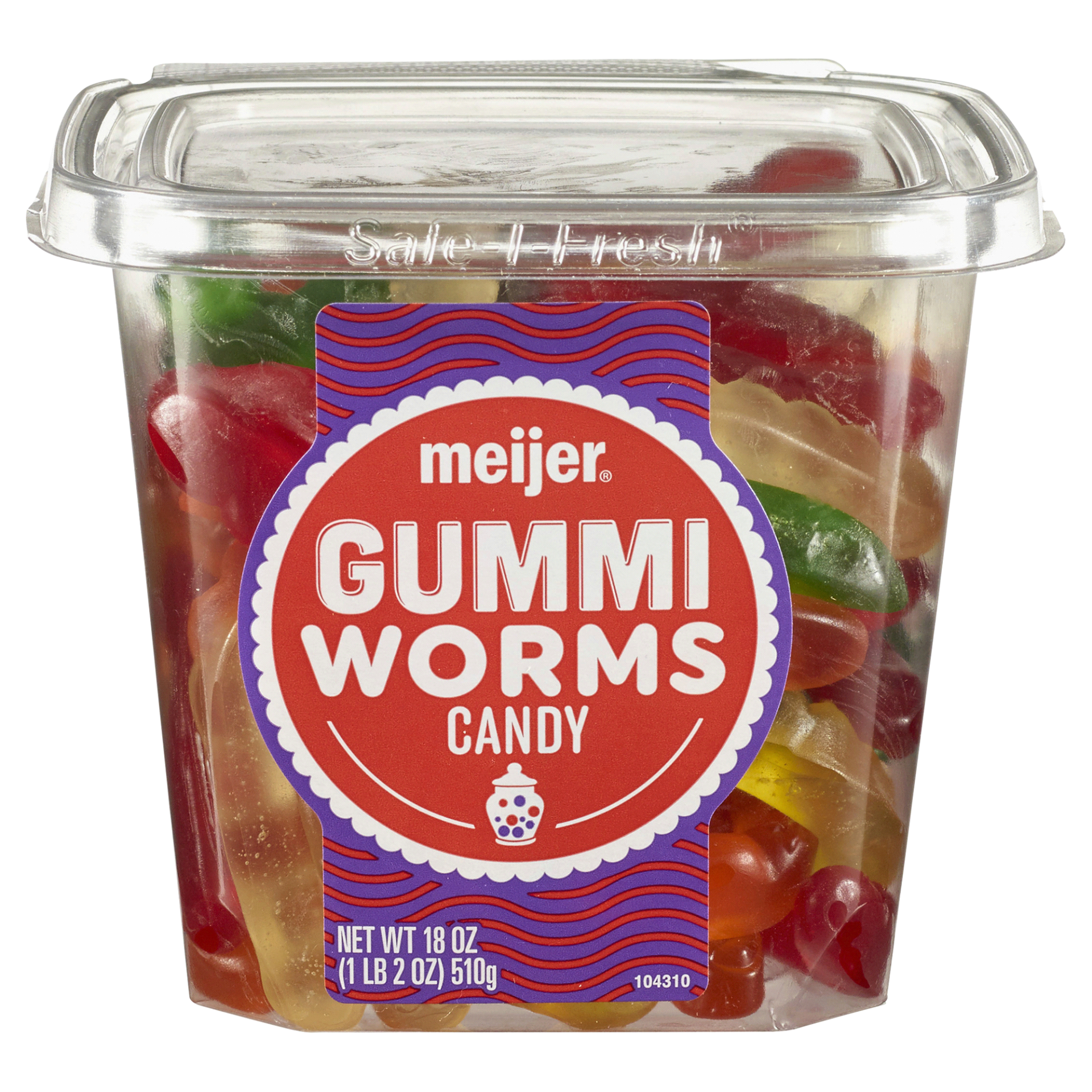 slide 1 of 2, Meijer Gummi Worms, 16 oz