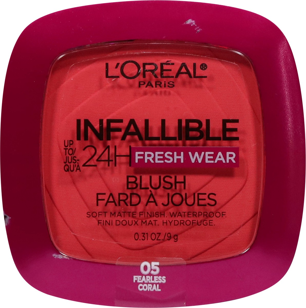 slide 9 of 11, L'Oréal 05 Fearless Coral Infallible 24H Fresh Wear Blush 0.31 oz, 0.31 oz