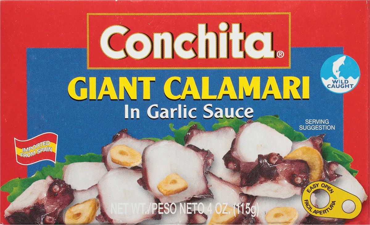 slide 5 of 11, Conchita Giant Calamari in Garlic Sauce 4 oz, 4 oz