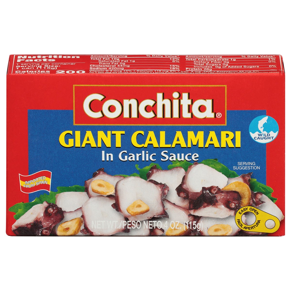 slide 6 of 11, Conchita Giant Calamari in Garlic Sauce 4 oz, 4 oz