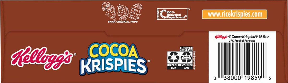 slide 2 of 8, Cocoa Krispies Breakfast Cereal, Kids Snacks, Family Breakfast, Chocolatey Flavor, 15.5oz Box, 1 Box, 15.5 oz