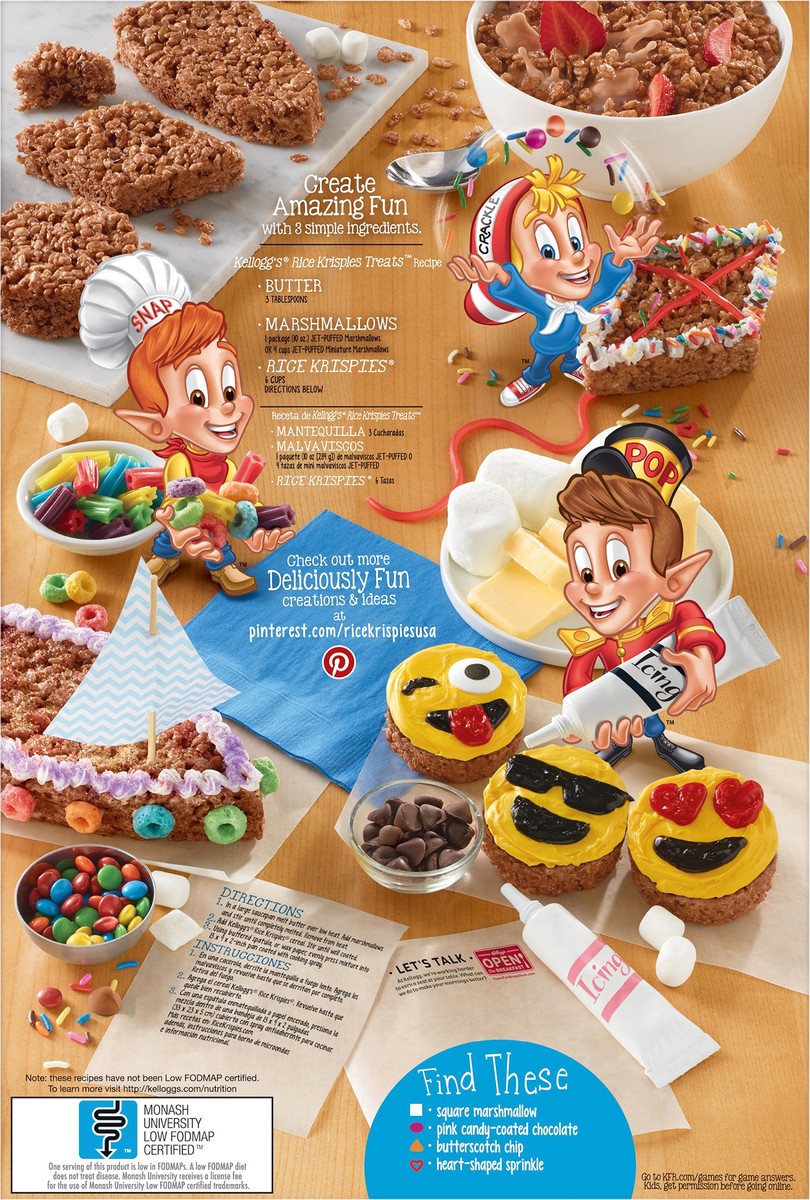 slide 3 of 8, Cocoa Krispies Breakfast Cereal, Kids Snacks, Family Breakfast, Chocolatey Flavor, 15.5oz Box, 1 Box, 15.5 oz