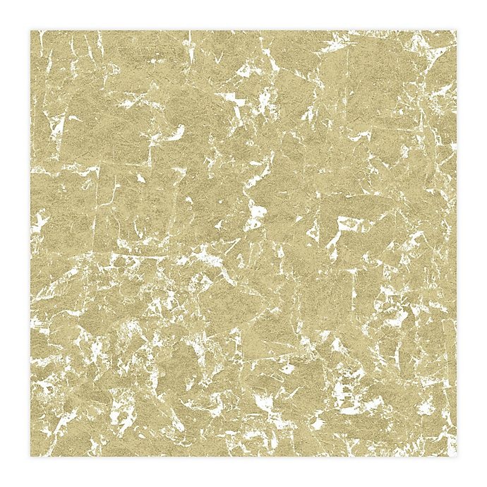 slide 1 of 6, RoomMates Gold Leaf Peel and Stick Wallpaper - Gold, 1 ct