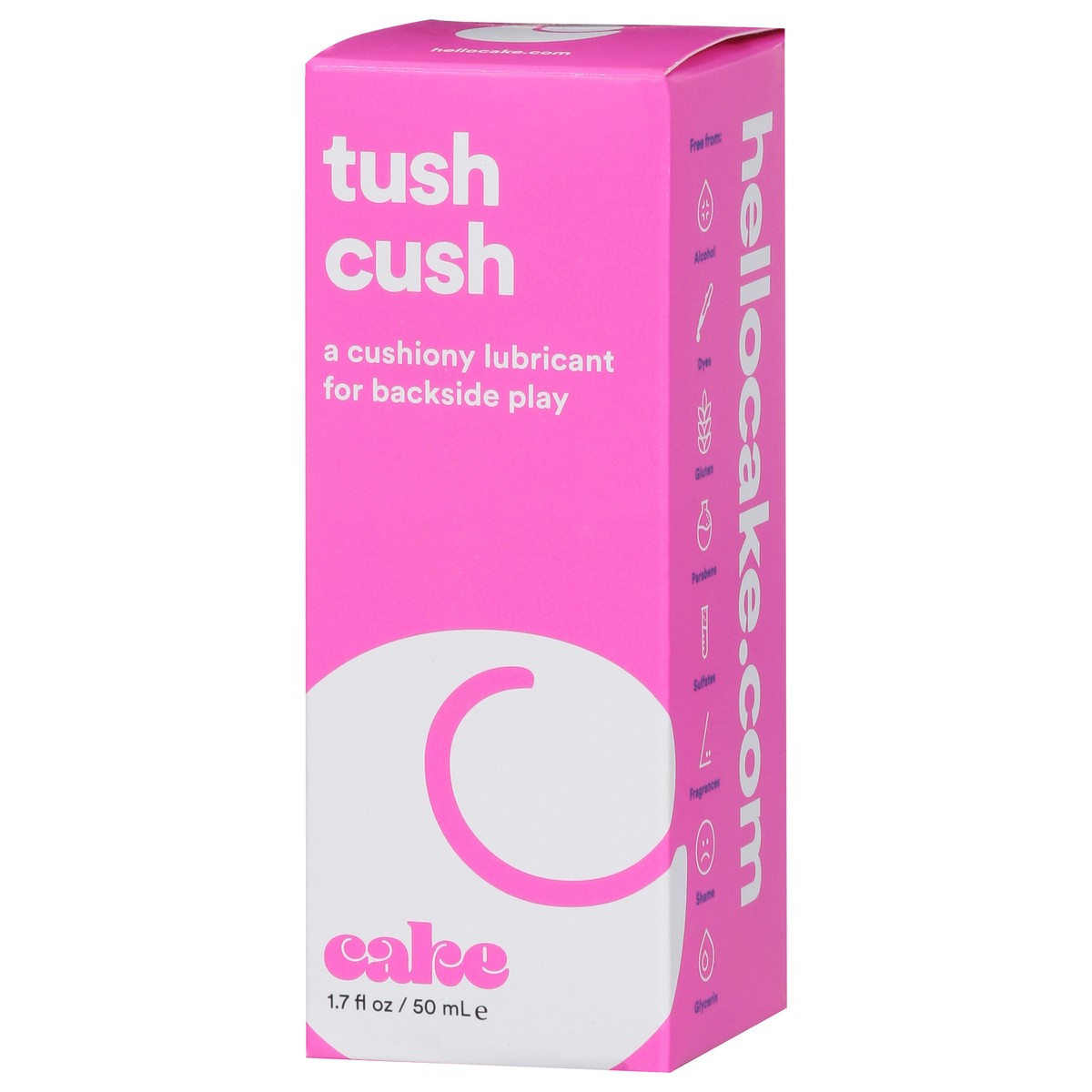 slide 6 of 9, Cake Tush Cush Lubricant 1.7 fl oz, 1.7 fl oz