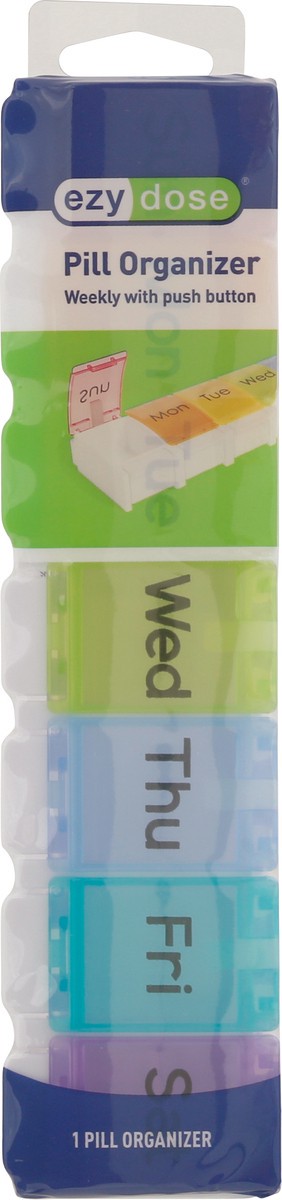 slide 2 of 11, EZY Dose Weekly with Push Button Pill Organizer 1 ea, 1 ct