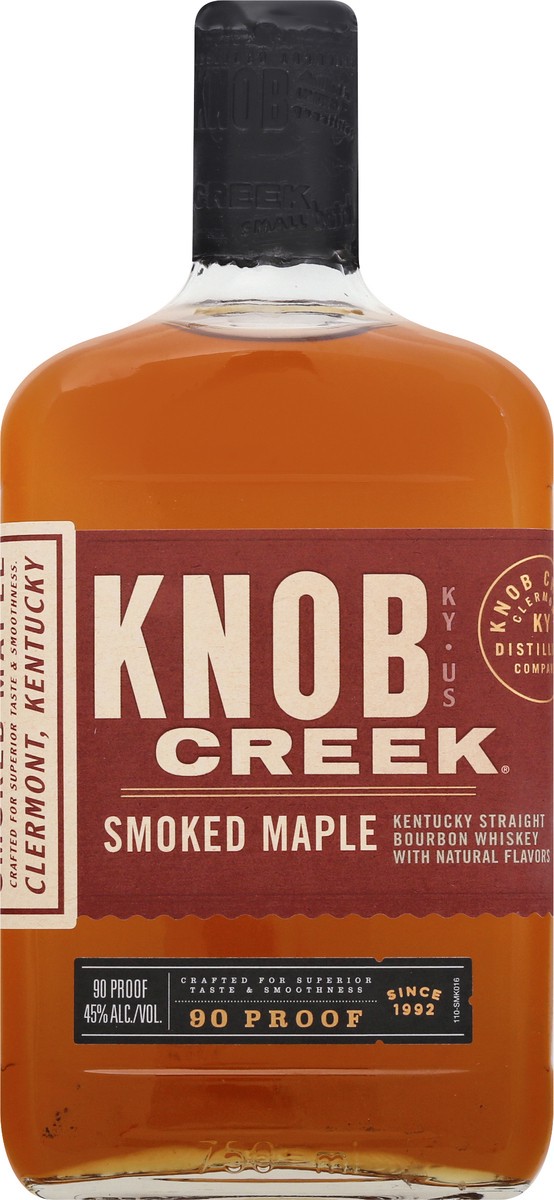 slide 4 of 10, Knob Creek Smoked Maple Bourbon, 750 ml