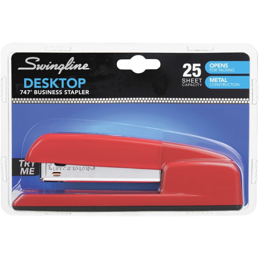 slide 5 of 8, Swingline 747 Rio Red Stapler, Red, 25 ct