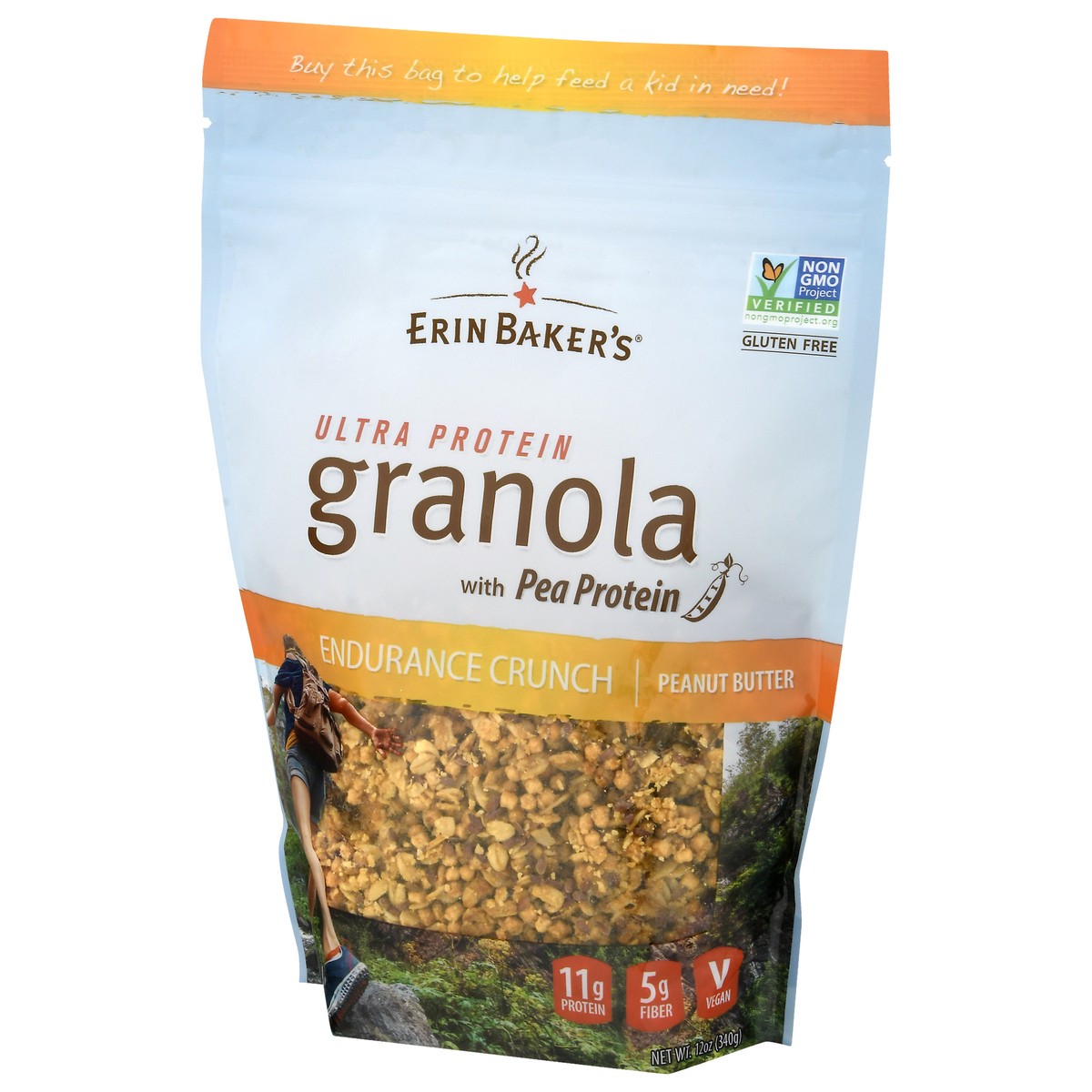 slide 5 of 9, Erin Baker'S Ultra Protein Peanut Butter Granola - 12 Oz, 12 oz