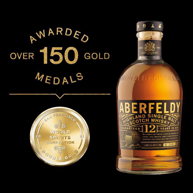 slide 6 of 7, Aberfeldy 12 Year Old Single Malt Scotch Whisky 40% 75Cl/750Ml, 750 ml