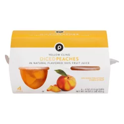 Publix Peaches, Yellow Cling, Diced