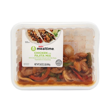 slide 1 of 1, Hy-Vee Mealtime Chicken Fajitas Mix, 1 ct
