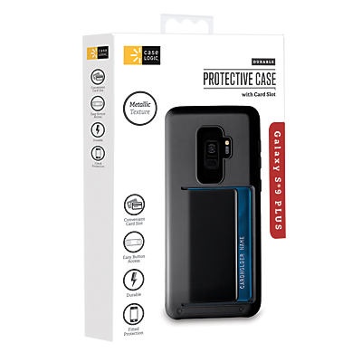 slide 1 of 1, Case Logic Galaxy S9 Plus Chrome Case CCV Holder Black, 1 ct