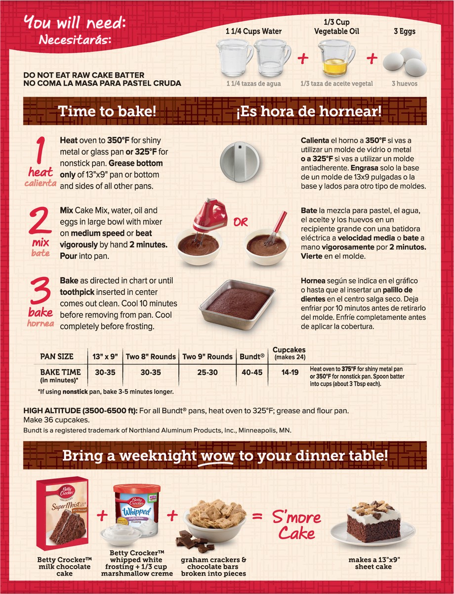 slide 5 of 9, Betty Crocker Chocolate Cake Mix, 15.25 oz