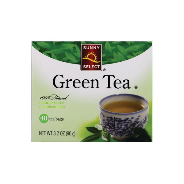 slide 1 of 1, Sunny Select, Green Tea, Tea Bags, 40 ct