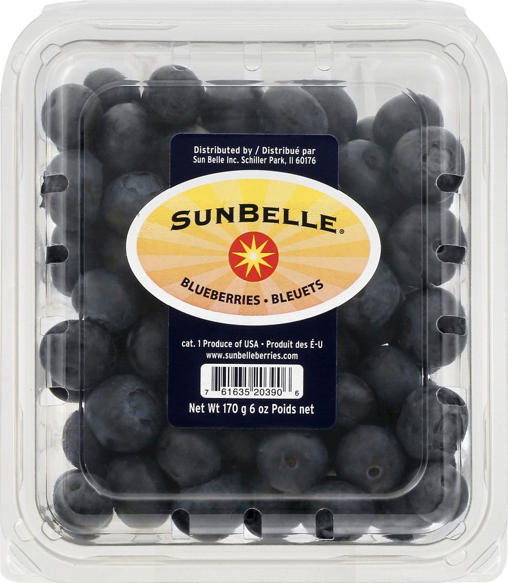 slide 6 of 11, Sun Belle Fresh Blueberries, 170 g